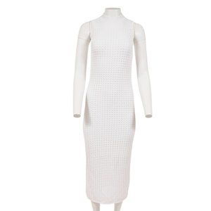 Rag & Bone Womens Maxi Dress Small White Double Layered Rayon Blend Sleeveless